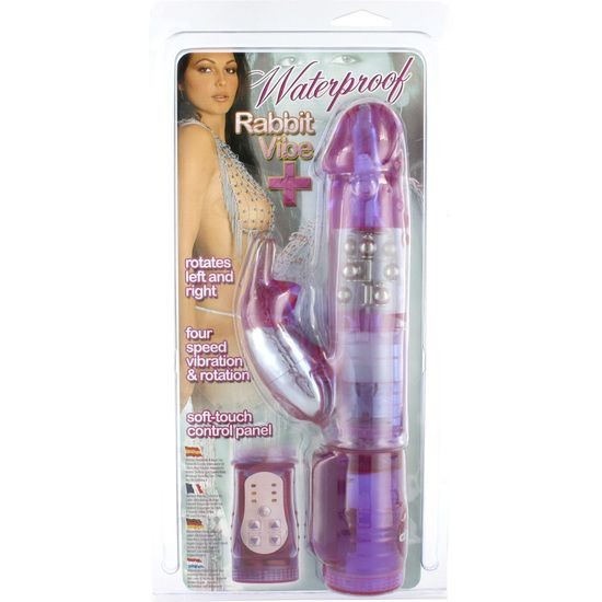 RABBIT VIBRADOR DE PERLAS MORADO