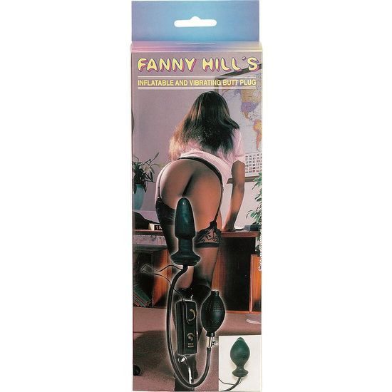 PLUG HINCHABLE CON VIBRADOR NEGRO