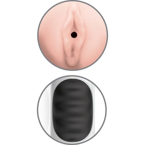 PDX MEGA GRIP MASTURBADOR MASCULINO VAGINA BLANCO
