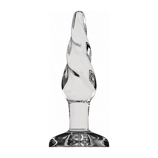 BUTT PLUG - ROUNDED - 12,7 CM - CRISTAL
