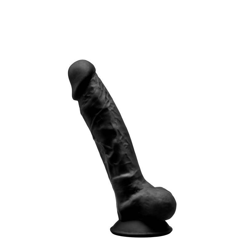 Dildo Dual Density Silicone Mod. 1 - 7 Negro