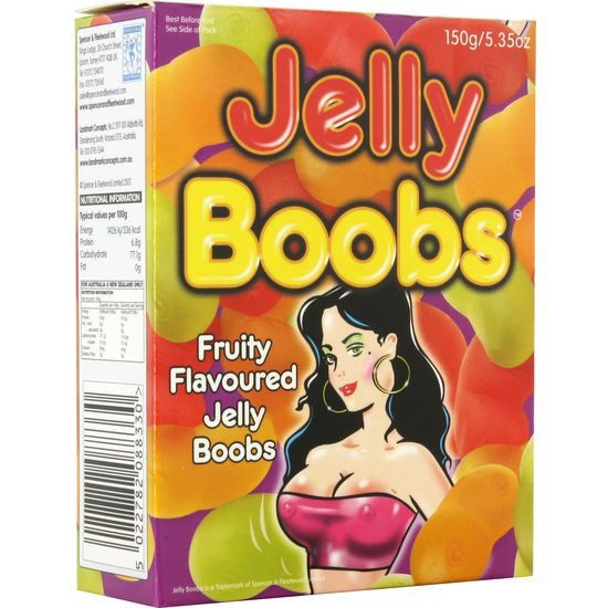 CARAMELOS MASTICABLES CON FORMA DE PECHOS