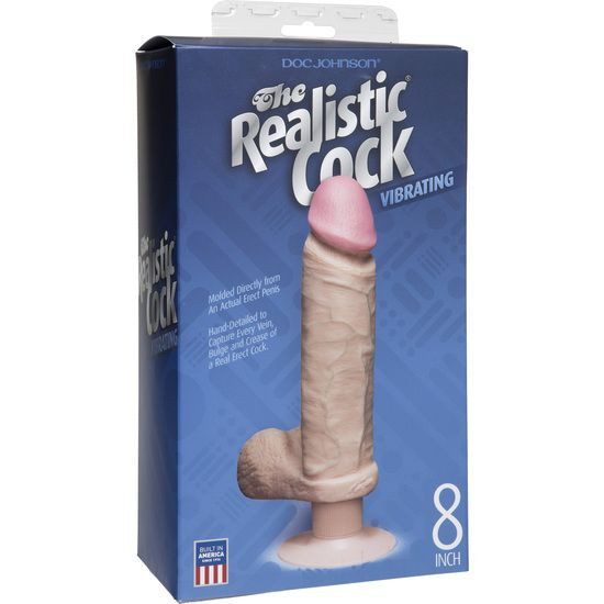 PENE REALISTICO CON VIBRADOR 20,5 CM.