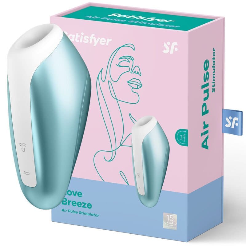 SATISFYER LOVE BREEZE SUCCIONADOR ICE BLUE+  LUBRICANTE COMESTIBLE