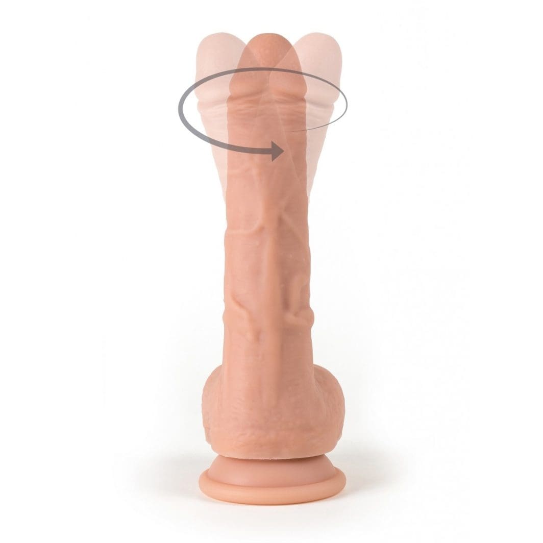 VIBRADOR Y ROTADOR REALÍSTICO "R10" 21CM C/ CONTROL REMOTO