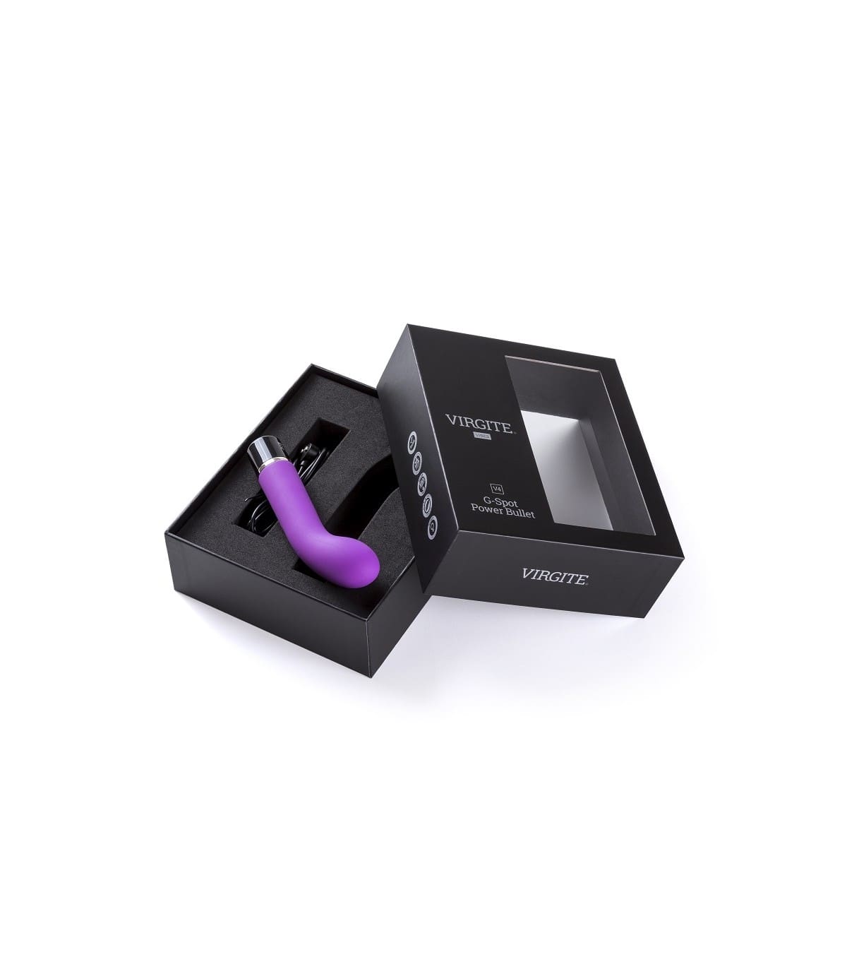 BALA VIBRADORA G-SPOT V4 MORADA CON CARGADOR MAGNETICO - Imagen 2