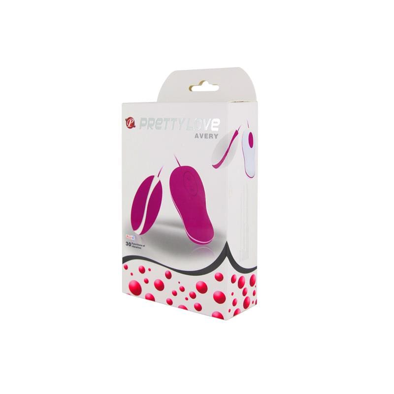 PRETTYLOVE HUEVO VIBRADOR AVERY COLOR ROSA Y BLANCO