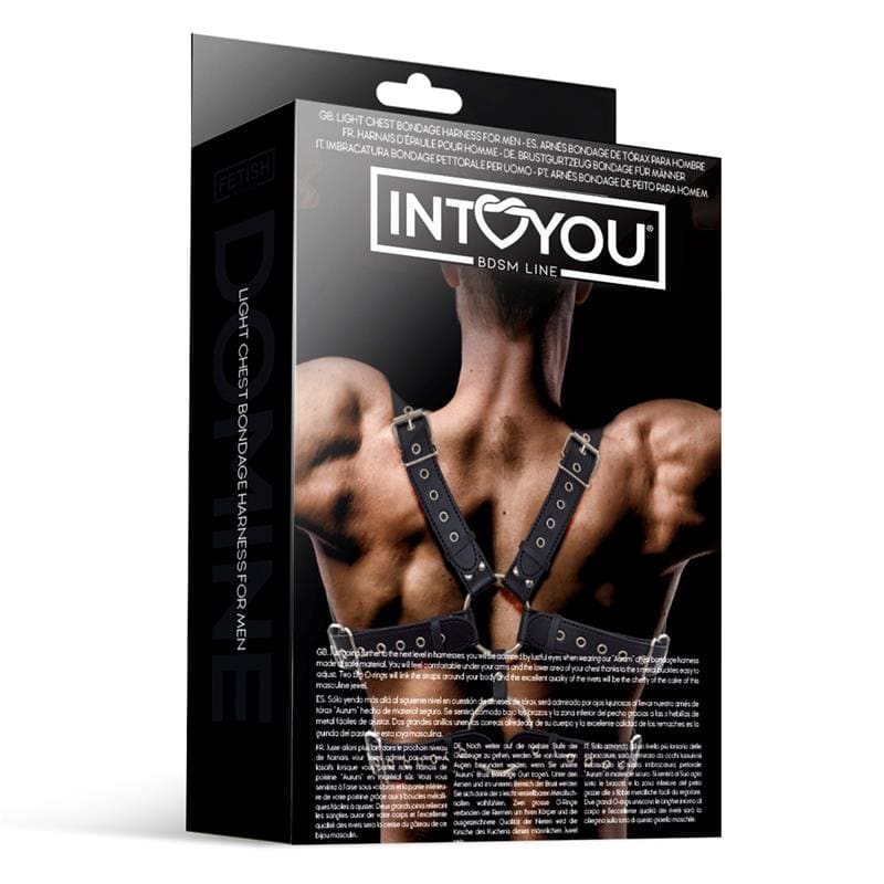 INTOYOU BDSM LINE AURUM ARNÉS MASCULINO PARA BONDAGE CUERO VEGANO