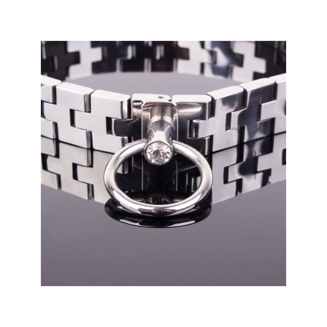 COLLAR ARTICULADO CON PIEDRA BLANCA