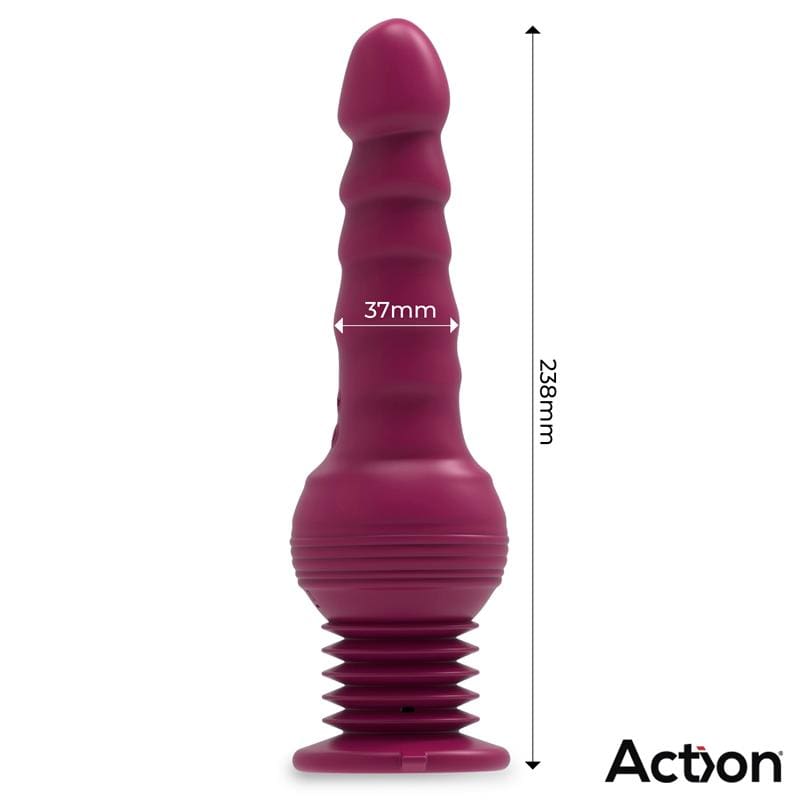 ACTION ROCKET VIBRADOR CON THRUSTING ULTRA JET THRUSTER CON POTENTE VENTOSA