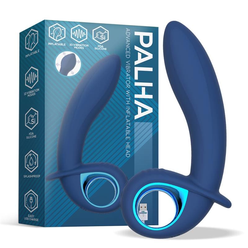 INTOYOU VIBRADOR ALPHA ADVANCED CON FUNCIÓN DE INFLADO Y VIBRACIÓN USB SILICONA