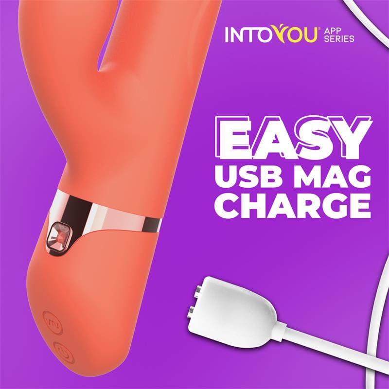 INTOYOU APP SERIES MINDY VIBRADOR CON ANILLO DE BOLAS UP AND DOWN, FINGER Y PULSACIÓN CON APP