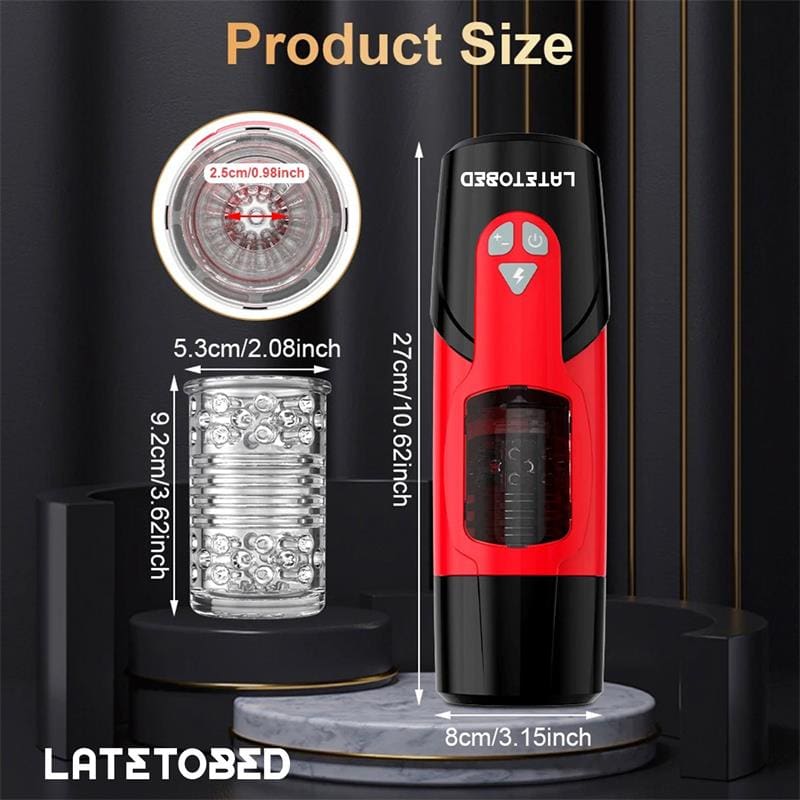 LATETOBED Telio Masturbador Advanced con Rotación, Thrusting y Gemidos con Ventosa - Imagen 4