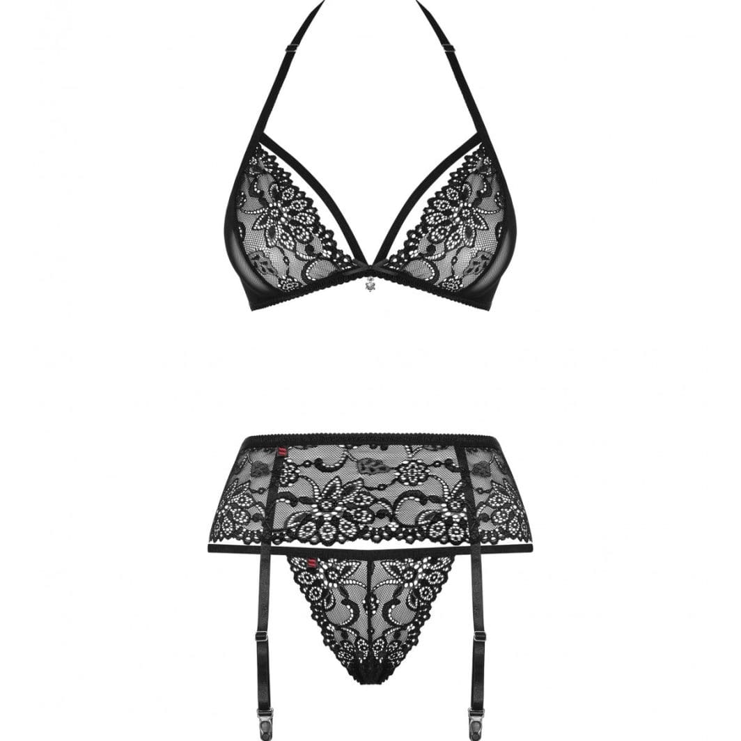 838-SEG-1 3-PCS SET BLACK S/M