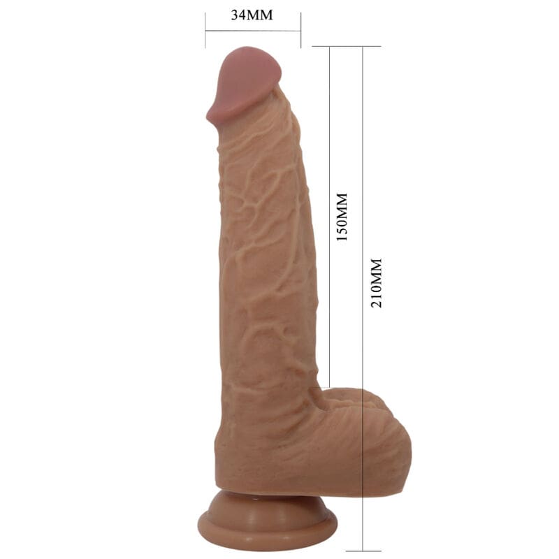 JONATHAN DILDO SILICONA 3 VIBRACIONES + 3 MEDIDAS INSERCIÓN CONTROL REMOTO 21 CM