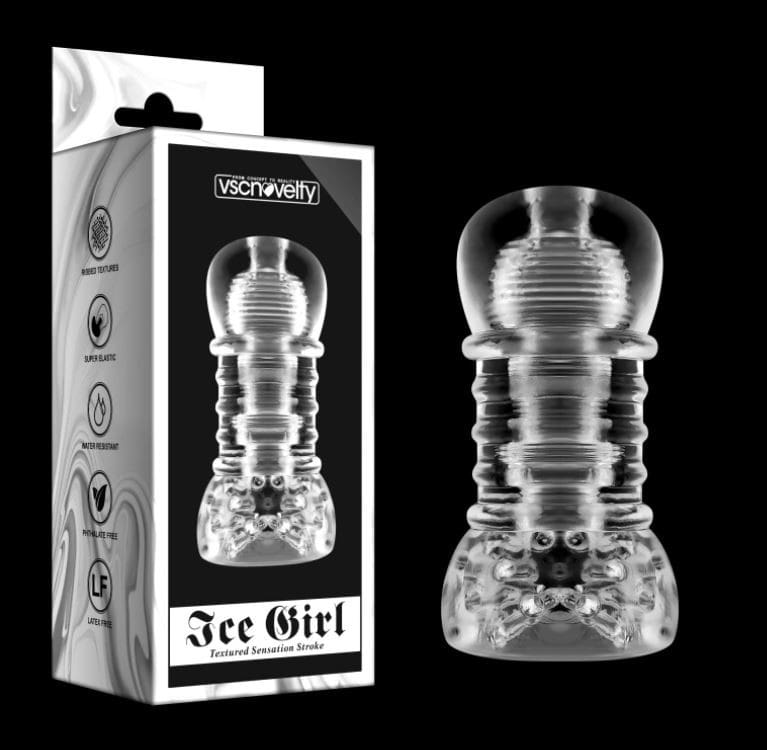 MASTURBADOR ICE GIRL ONDAS CÍRCULOS CLARO