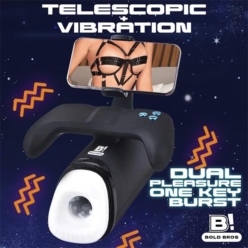 BOLD BROS Conty Masturbador con Thrusting, Vibración y Calor Game Controller