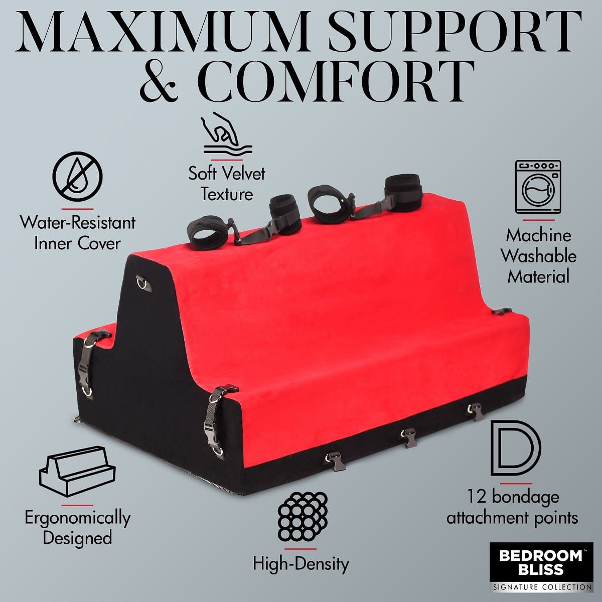 BANCO LOVER'S BONDAGE BENCH ROJO - Imagen 6