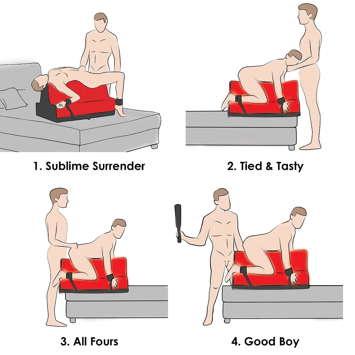 BANCO LOVER'S BONDAGE BENCH ROJO