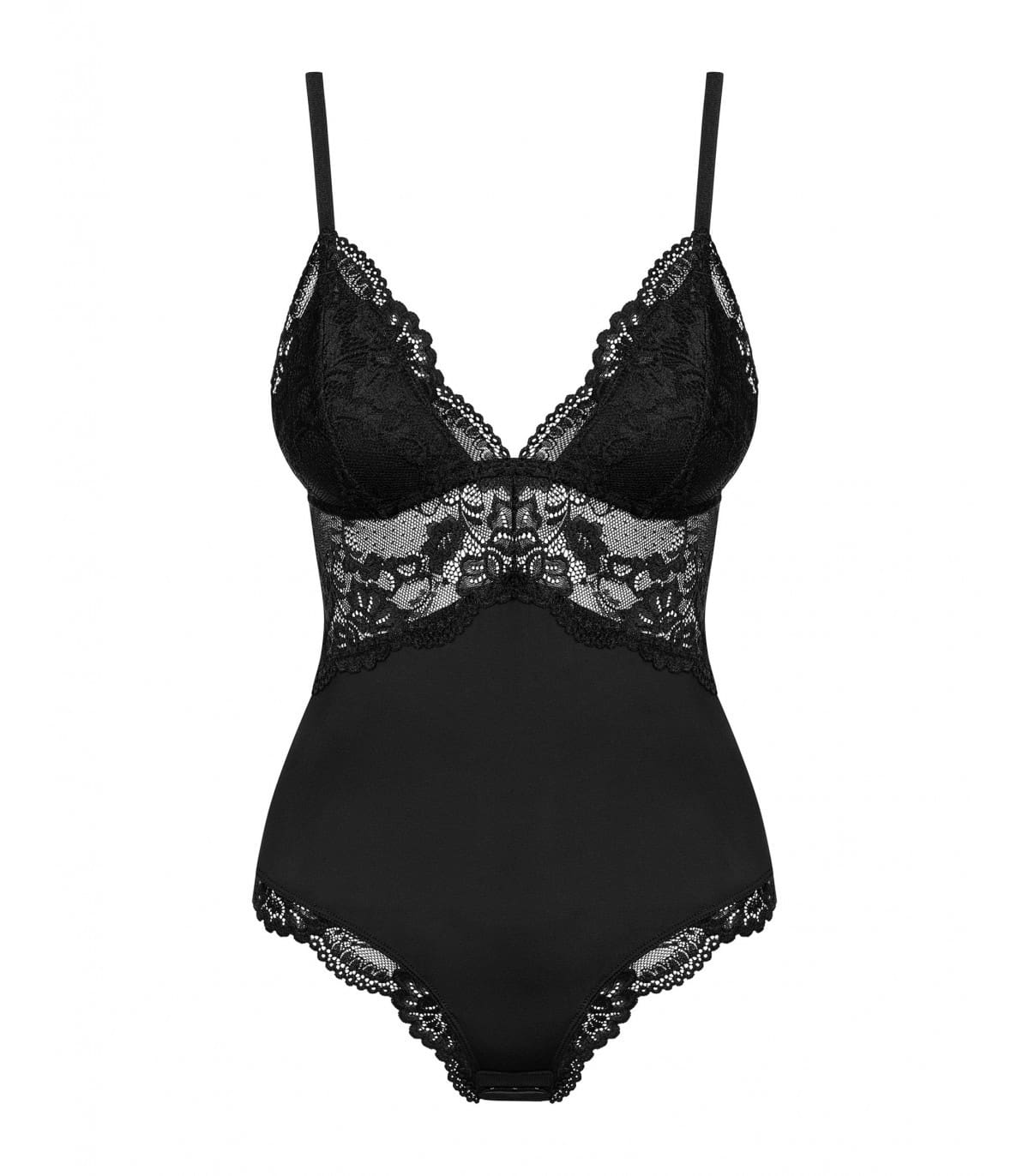 BODY DE CON DETALLE DE ENCAJE TEDDY BLACK - Imagen 3