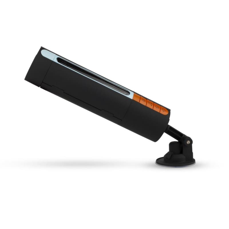 CP03 Masturbador recargable con vibración y succión, calor, voz, y adaptador