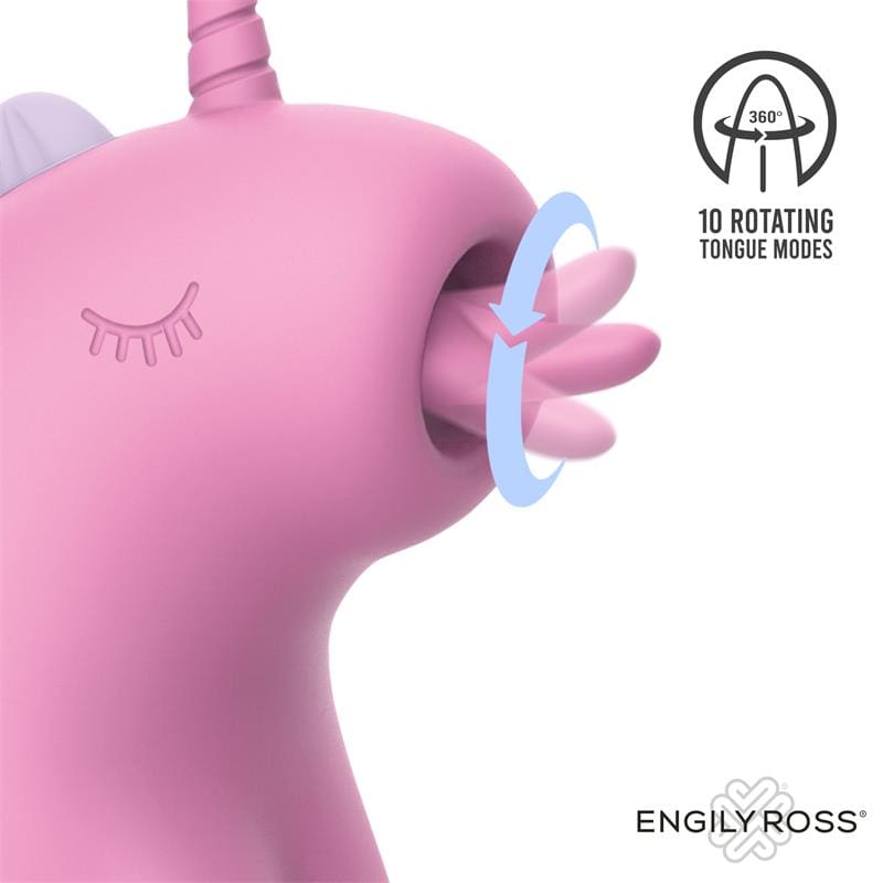 ENGILY ROSS Cupcake Estimulador con Lengua Rotadora 360º