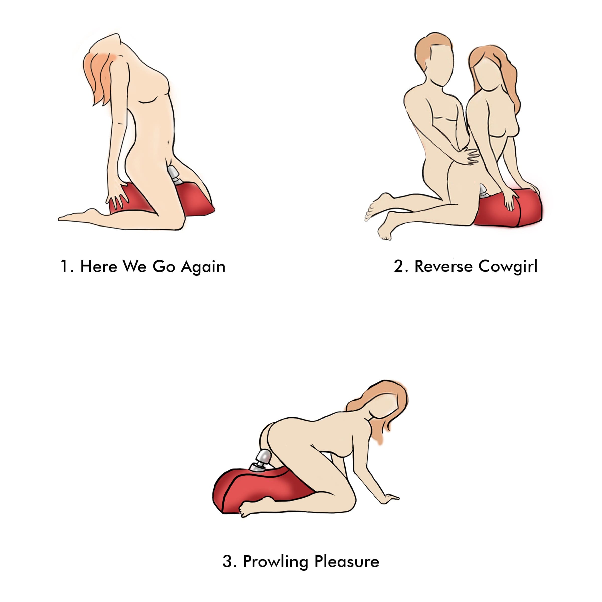 COJÍN CON SOPORTE PARA WAND ROJO