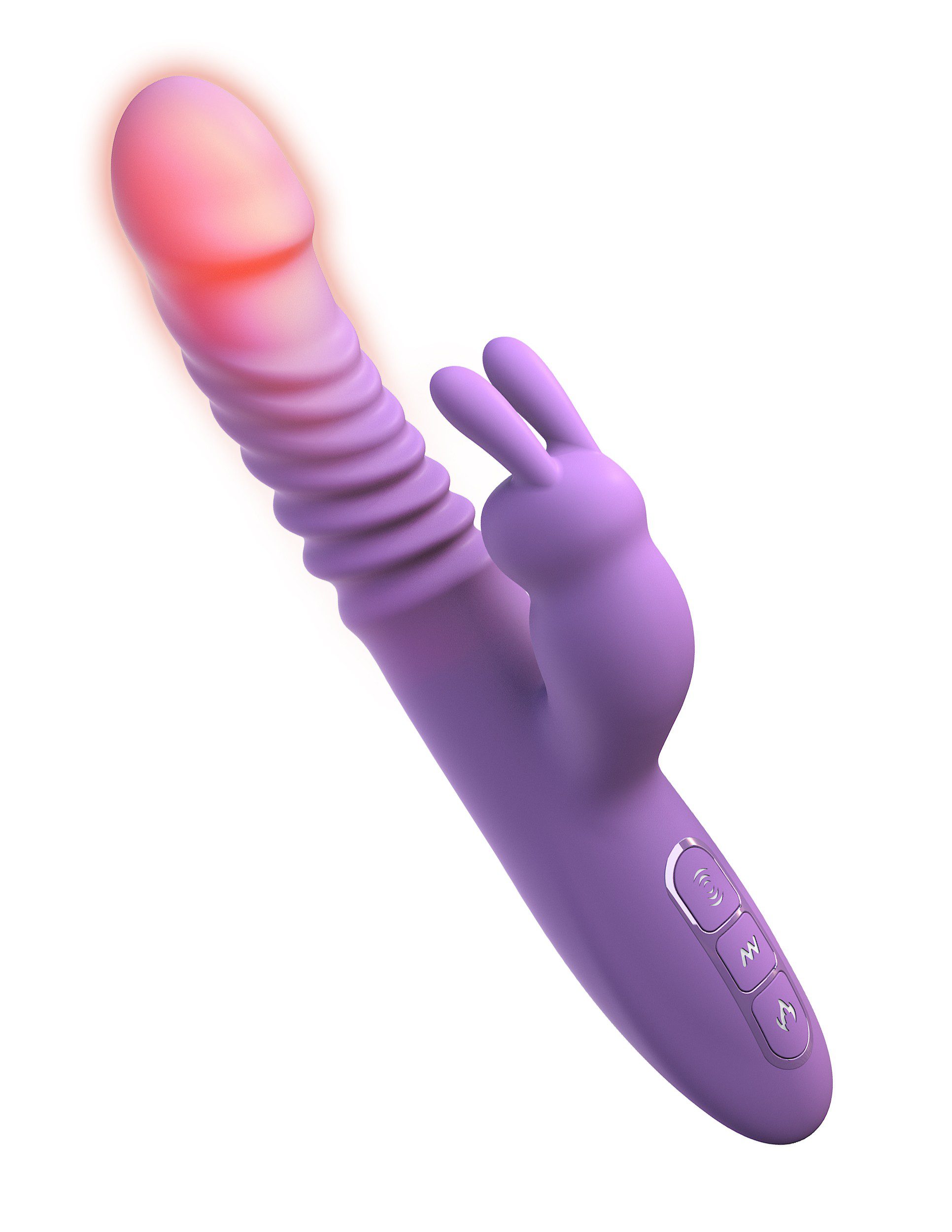HER THRUSTING SILICONE RABBIT PURPLE