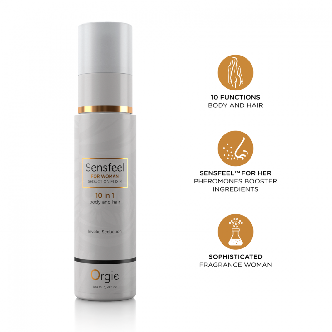 ELIXIR FEROMONAS 10 EN 1 MUJER SENSFEEL CUERPO Y PELO 100 ML