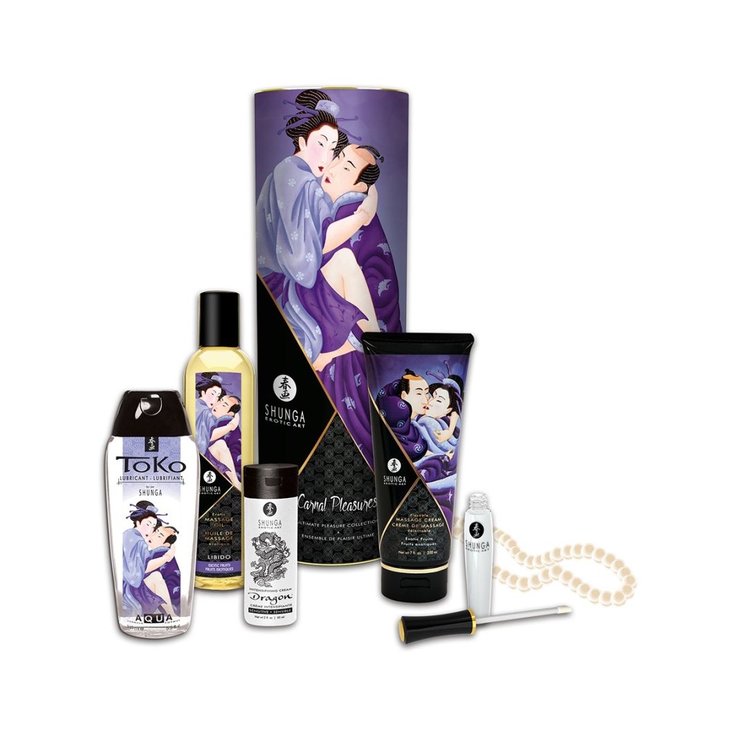 KIT SHUNGA CARNAL PLEASURES COLLECTION + acceso al taller online masaje erótico sensitivo para Vulvas