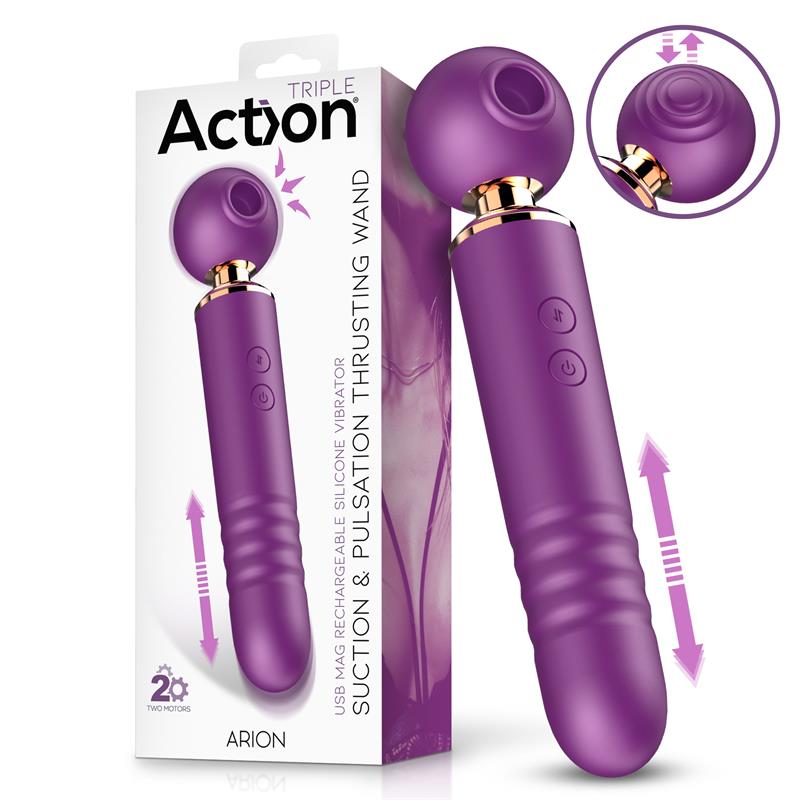 ACTION Arion Masajeador con Succión, Thrusting y Pulsación