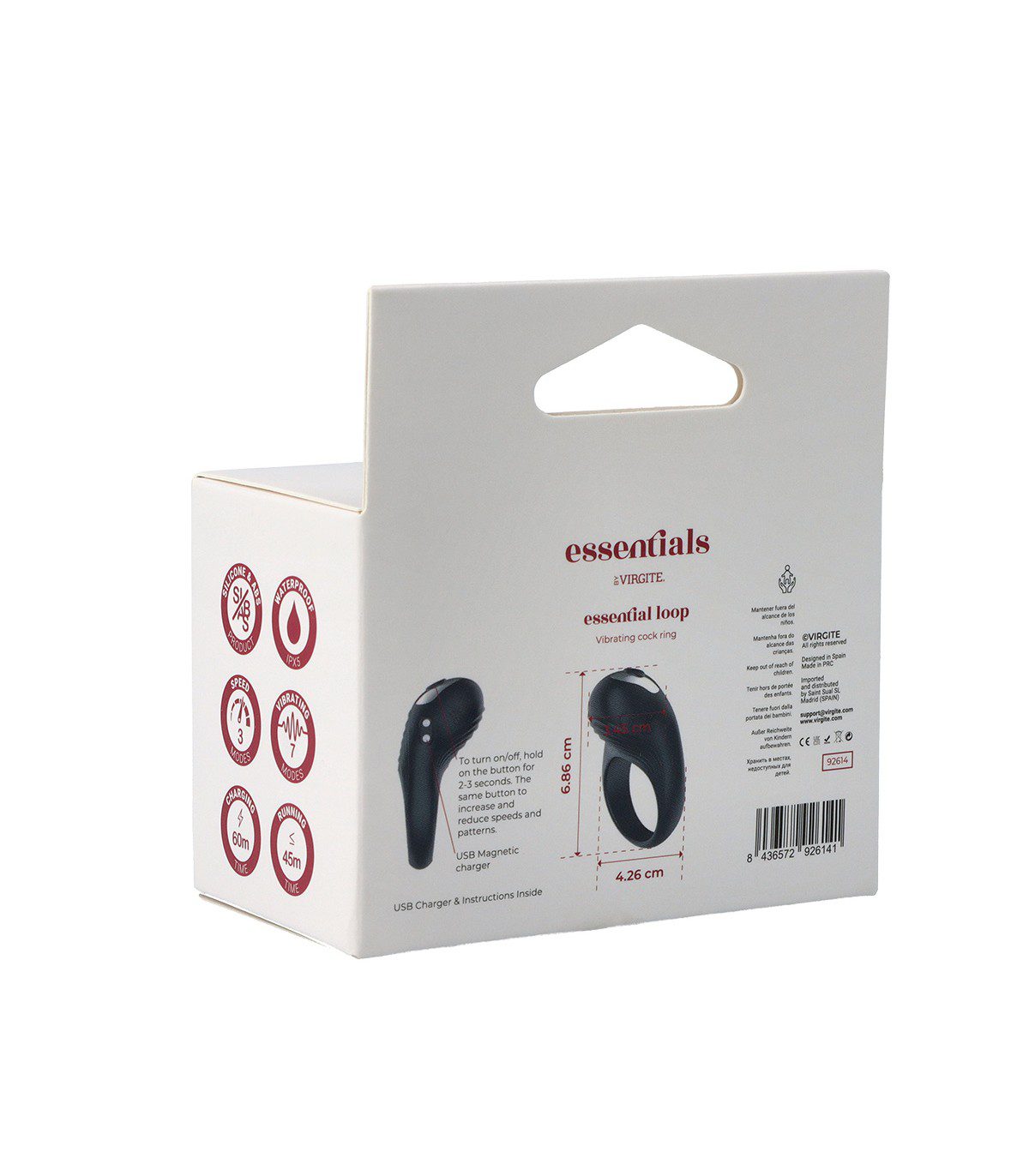 LOOP RECHARGEABLE VIBRATING COCK RING