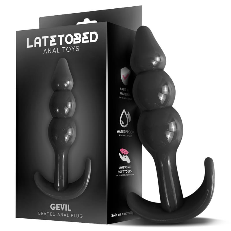 LATETOBED Gevil Plug Anal en Ancla Negro