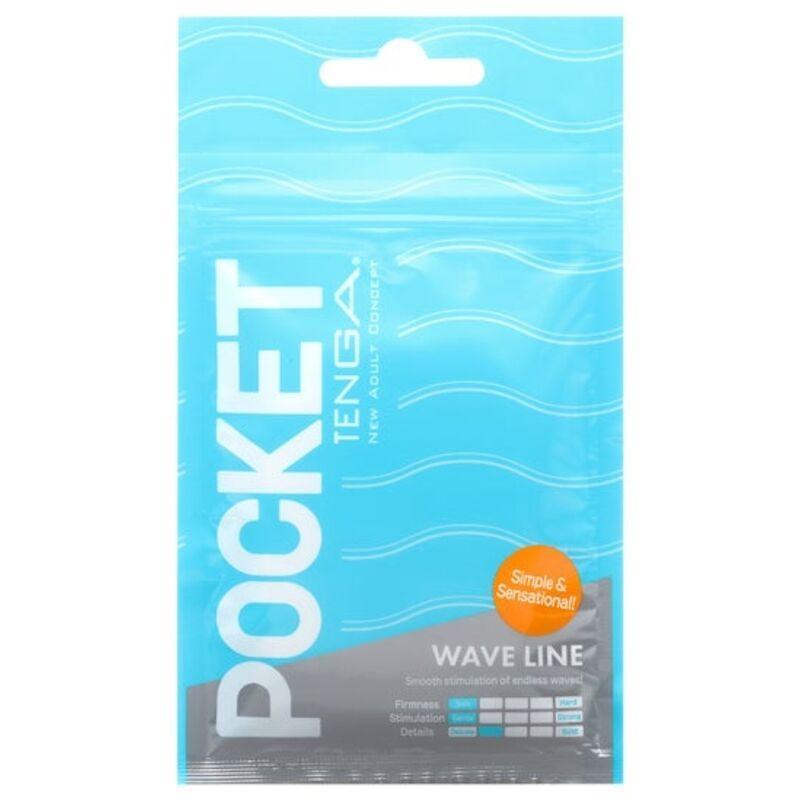 TENGA Masturbador Pocket Wave Line