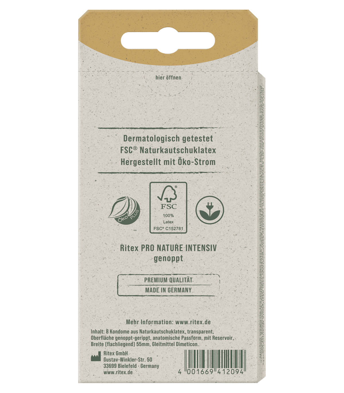 RITEX PRESERVATIVOS PRO INTENSIV 8 UDS