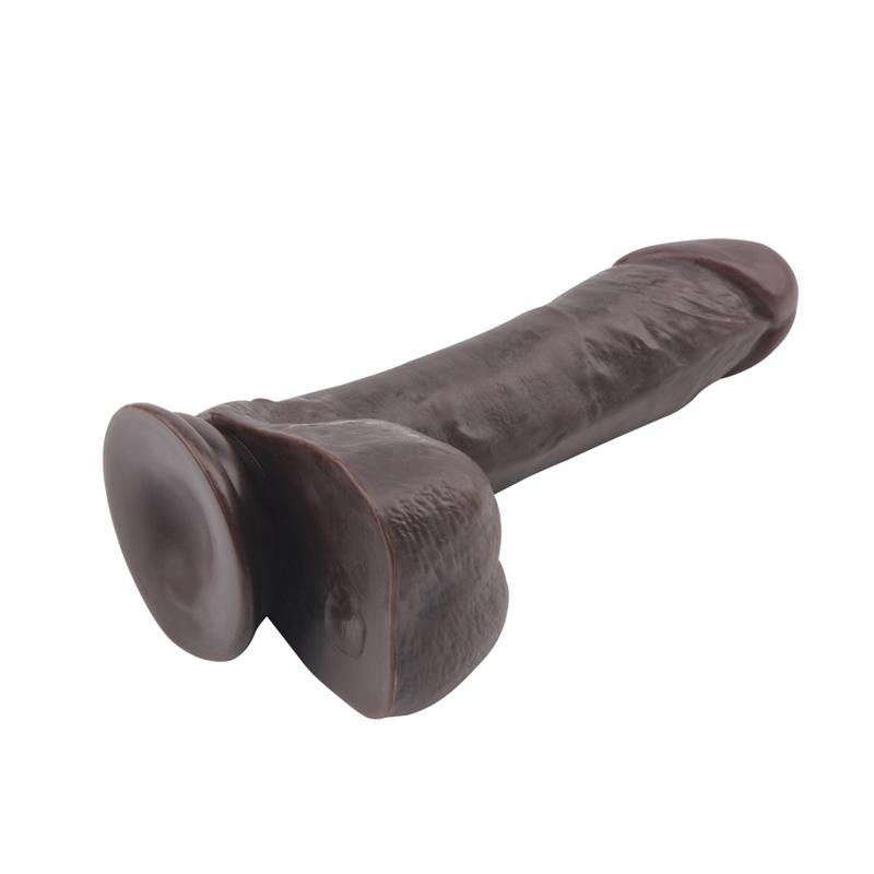 CHISA Dildo Dual Density Fashion Dude 7.9" Marron - Imagen 4